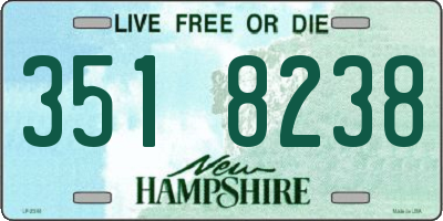 NH license plate 3518238