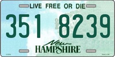 NH license plate 3518239