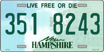 NH license plate 3518243