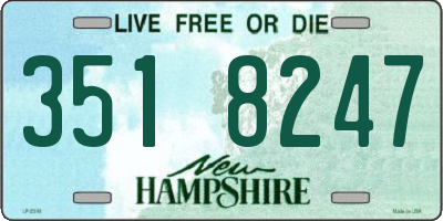 NH license plate 3518247