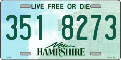 NH license plate 3518273