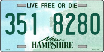 NH license plate 3518280