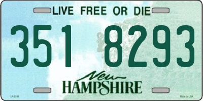 NH license plate 3518293
