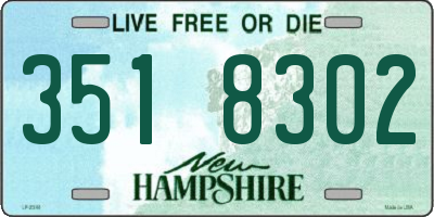 NH license plate 3518302