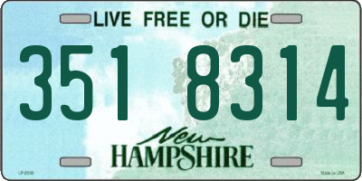 NH license plate 3518314