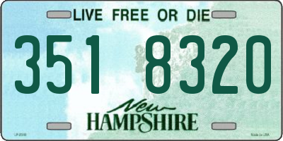 NH license plate 3518320