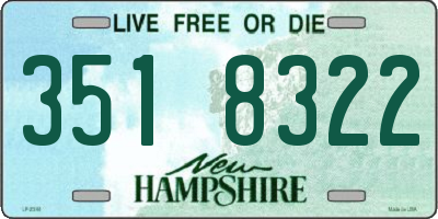 NH license plate 3518322