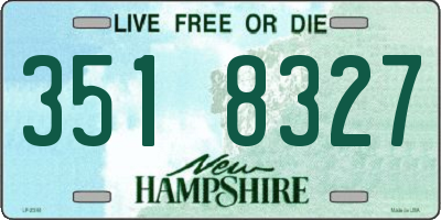 NH license plate 3518327