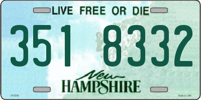NH license plate 3518332