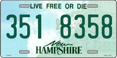 NH license plate 3518358
