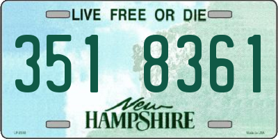 NH license plate 3518361