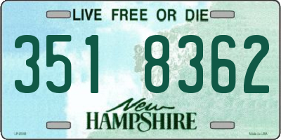 NH license plate 3518362