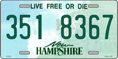 NH license plate 3518367