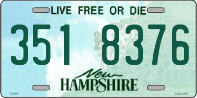 NH license plate 3518376
