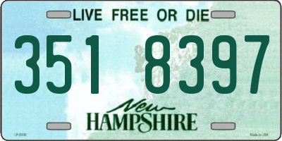NH license plate 3518397