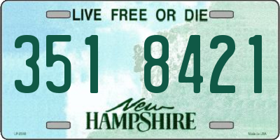 NH license plate 3518421