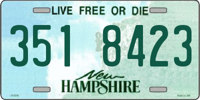 NH license plate 3518423