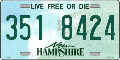 NH license plate 3518424