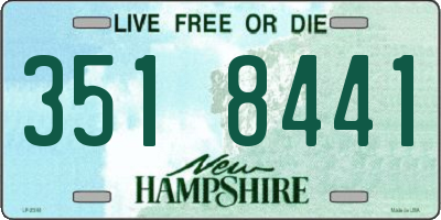 NH license plate 3518441