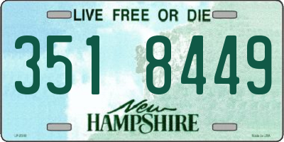 NH license plate 3518449