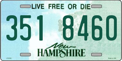 NH license plate 3518460