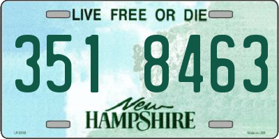 NH license plate 3518463