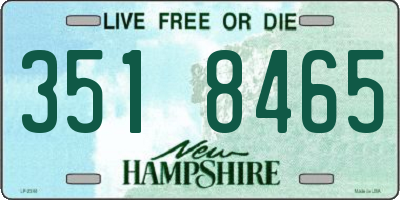 NH license plate 3518465