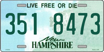 NH license plate 3518473
