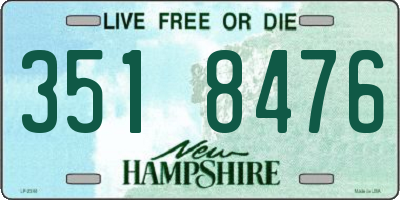 NH license plate 3518476