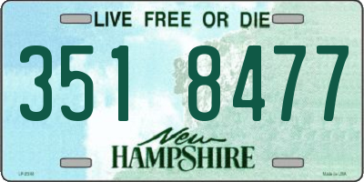 NH license plate 3518477