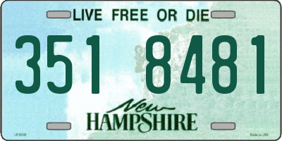 NH license plate 3518481