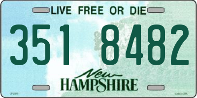NH license plate 3518482