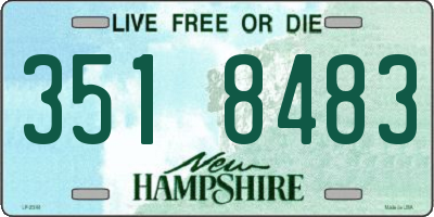 NH license plate 3518483