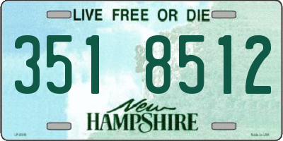 NH license plate 3518512