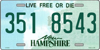 NH license plate 3518543