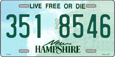 NH license plate 3518546