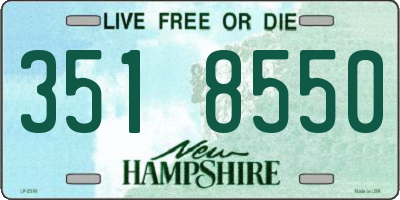 NH license plate 3518550