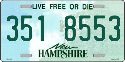 NH license plate 3518553