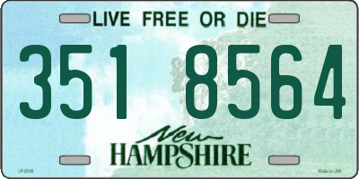 NH license plate 3518564