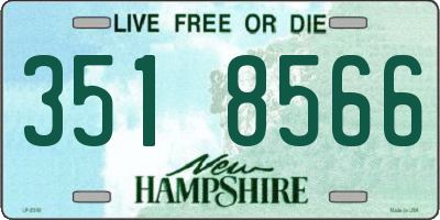 NH license plate 3518566