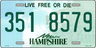 NH license plate 3518579