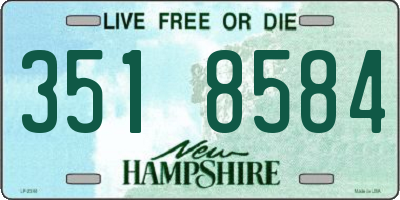 NH license plate 3518584