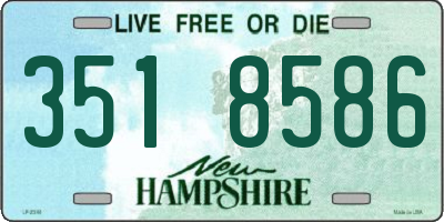 NH license plate 3518586