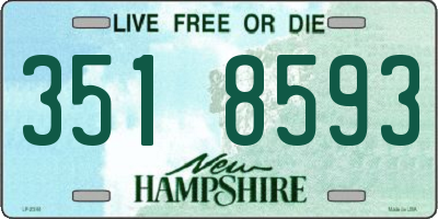 NH license plate 3518593