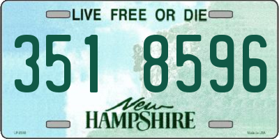 NH license plate 3518596