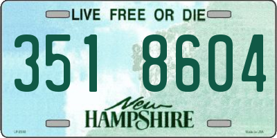 NH license plate 3518604