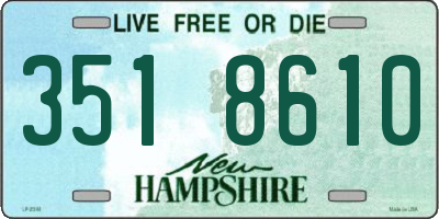 NH license plate 3518610