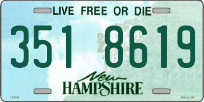 NH license plate 3518619