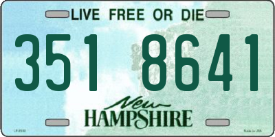 NH license plate 3518641