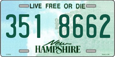 NH license plate 3518662
